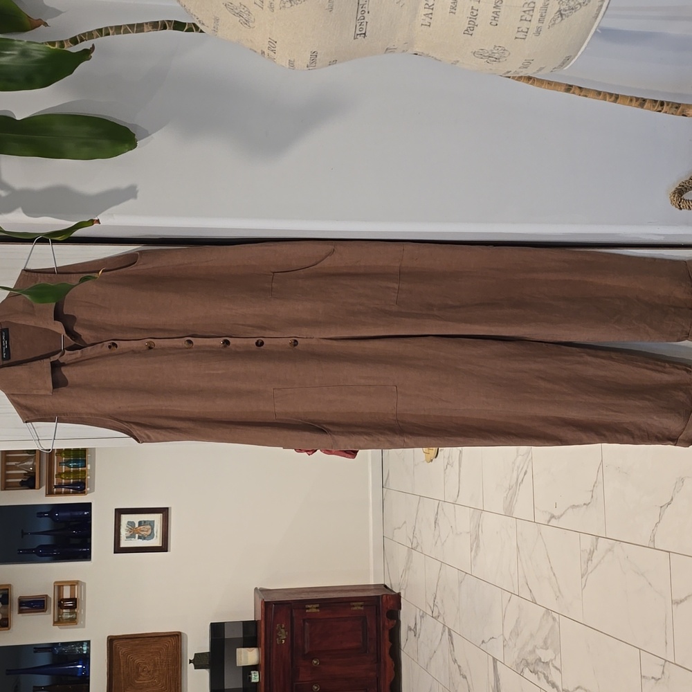Pietro Brunelli Elegant Linen Romper
